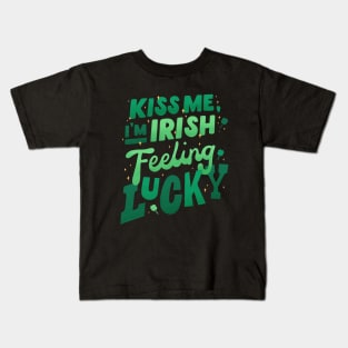 st patricks day near me - Kiss Me I'm Irish Kids T-Shirt